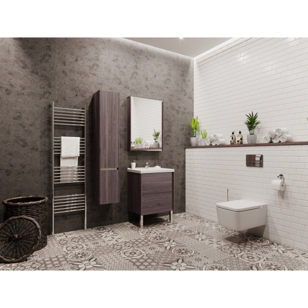 Пенал подвесной Aquaton Стоун 300x270x1608 грецкий орех (1.A228.4.03S.XC8.0)