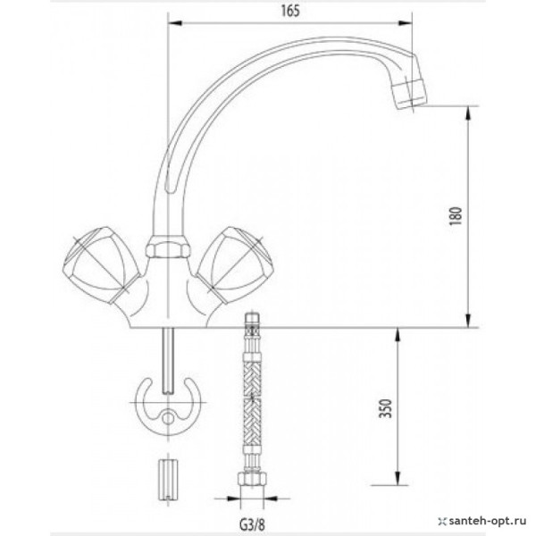 Смеситель для кухни Mofem TREFF 106 (140-0019-01)