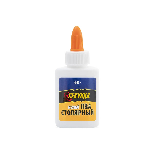 Клей столярный Секунда 60 г. (на блистере) (403-073) Клей столярный Секунда 60 г. (на блистере) (403-073)