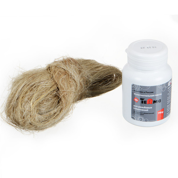 Набор для уплотнения резьбовых соединений паста 70 гр. + лен 20 гр. TeRma (10132)