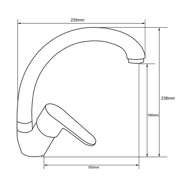 Смеситель для кухни Melodia Rock (MDV 35212)