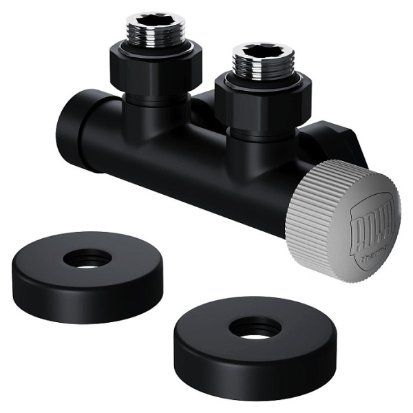 Узел термостатический угловой 1/2"х15 мм Royal Thermo Design Pro М30х1,5 (Черный) (RANPU11215BL) Узел термостатический угловой 1/2"х15 мм Royal Thermo Design Pro М30х1,5 (Черный) (RANPU11215BL)
