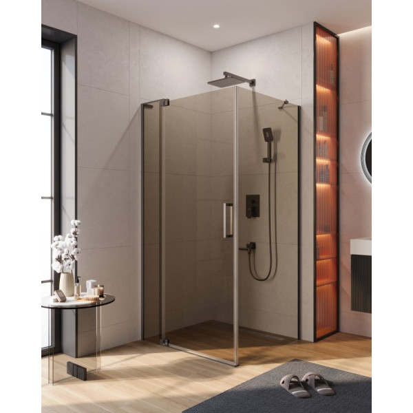 Душевой уголок Cezares Slider 90x80x195 стекло бронза, профиль оружейная сталь (SLIDER-AH-1-80-90/100-BR-GM) Душевой уголок Cezares Slider 90x80x195 стекло бронза, профиль оружейная сталь (SLIDER-AH-1-80-90/100-BR-GM)