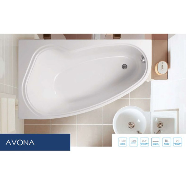 Ванна акриловая VagnerPlast Avona 150 L 150х90х43 (VPBA159AVO3LX-04) Ванна акриловая VagnerPlast Avona 150 L 150х90х43 (VPBA159AVO3LX-04)