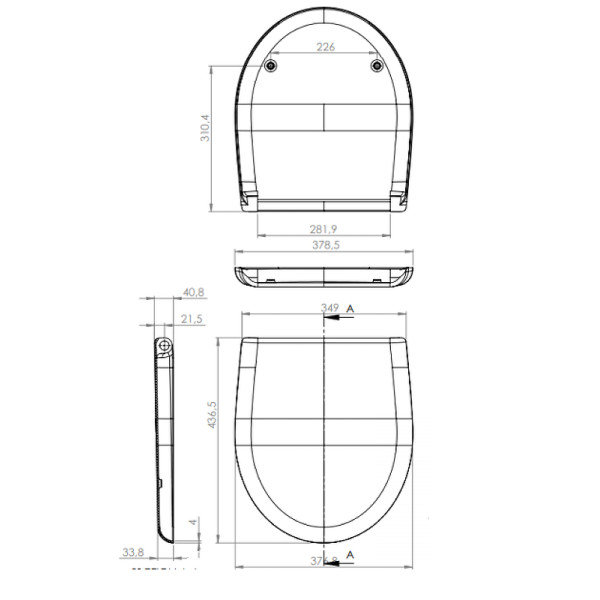 Сиденье для унитаза Cersanit Nature DPL EO (S-DS-NTR-DL-t)