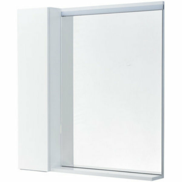 Шкаф зеркальный Aquaton Рене 80 Белый/Грецкий орех (1A222502NRC80)