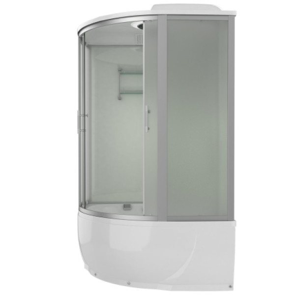 Кабина гидромассажная Erlit 135х135 стекло матовое, профиль хром (ER 4335T-W3)