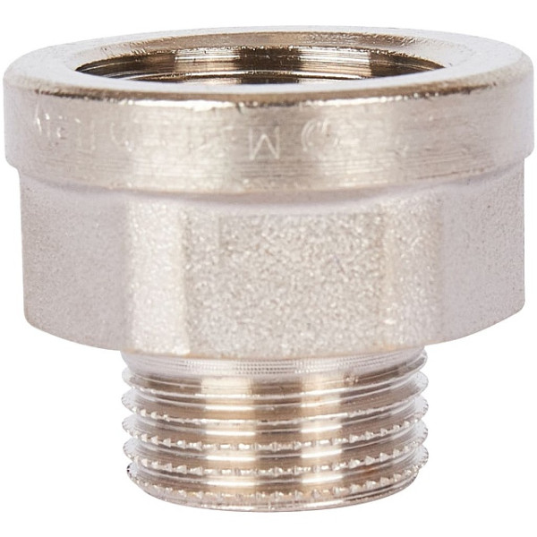 Переход 3/8"Н*1/2"В Stout (никель, под ключ) SFT-0073-001238