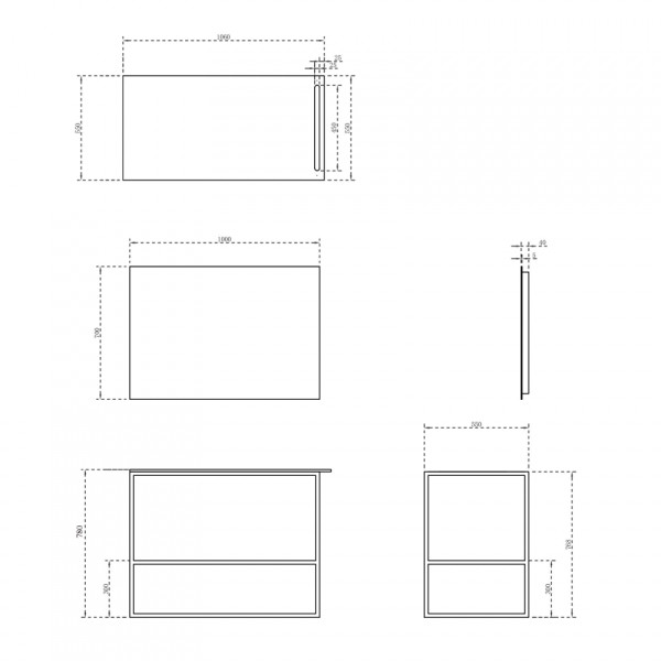 Консоль для раковины Abber Stein (AS2631)