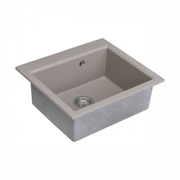 Мойка для кухни врезная Aquaton Линеа 584x517x228 серый шелк (1.A733.0.32L.W25.0)