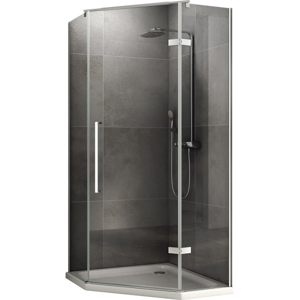 Душевой уголок Abber Ewiges Wasser 90x90 стекло прозрачное, профиль профиль хром (AG05090) Душевой уголок Abber Ewiges Wasser 90x90 стекло прозрачное, профиль профиль хром (AG05090)