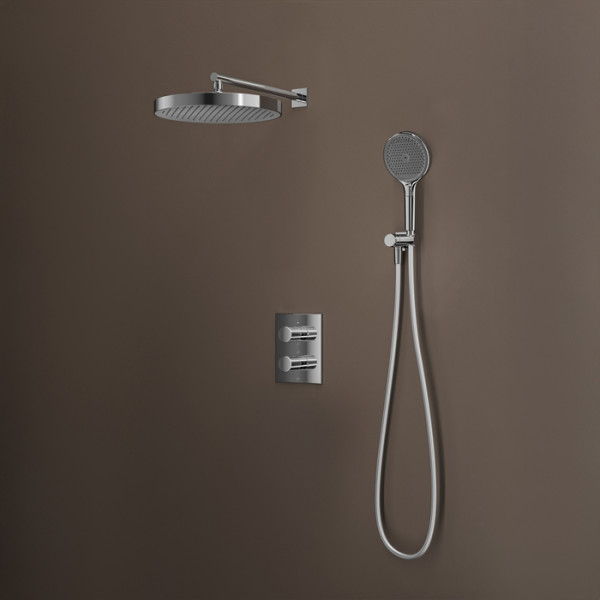 Душевая система Iddis Duna с тропическим и ручным душем с термостатом глянцевый хром (DUNSB0Ti67) Душевая система Iddis Duna с тропическим и ручным душем с термостатом глянцевый хром (DUNSB0Ti67)