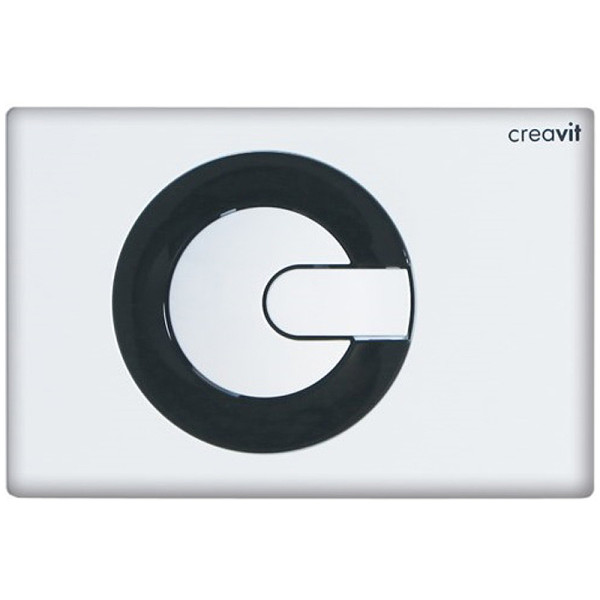 Клавиша смывная Creavit Power черный/белый (GP5001.02) Клавиша смывная Creavit Power черный/белый (GP5001.02)
