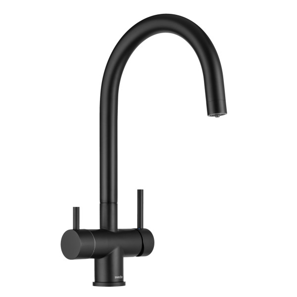 Смеситель для кухни Swedbe Selene Plus с каналом для подключения фильтра черный (8042B)