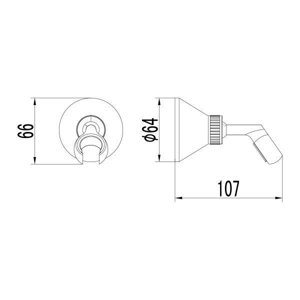 Крепление настенное Lemark поворотоное для лейки (LM8008B)