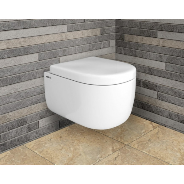 Комплект инсталляция с унитазом Berges Novum525 c с кнопкой L3 хром глянец, унитаз EGO Rimless 49см, сиденье Toma SO (043231)