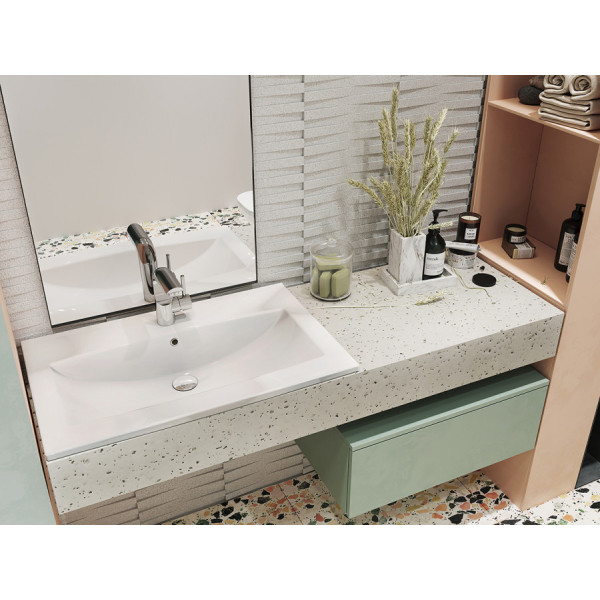 Раковина мебельная Santek Элина 750x470x172 белая (1WH501619)