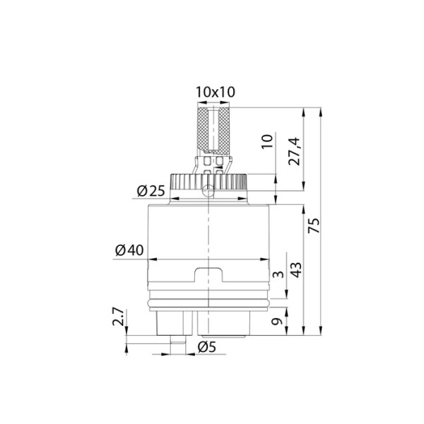 Картридж Iddis Optima Home 40 мм (999C40H0SM) Картридж Iddis Optima Home 40 мм (999C40H0SM)