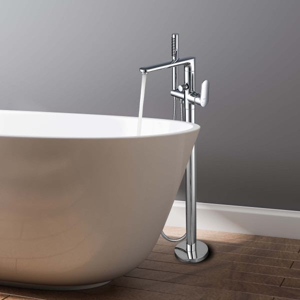 Смеситель напольный Aquatek Ника хром (AQ1845CR)