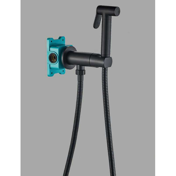 Гигиенический душ со смесителем ALMAes Agata Черный матовый (AL-877-05)