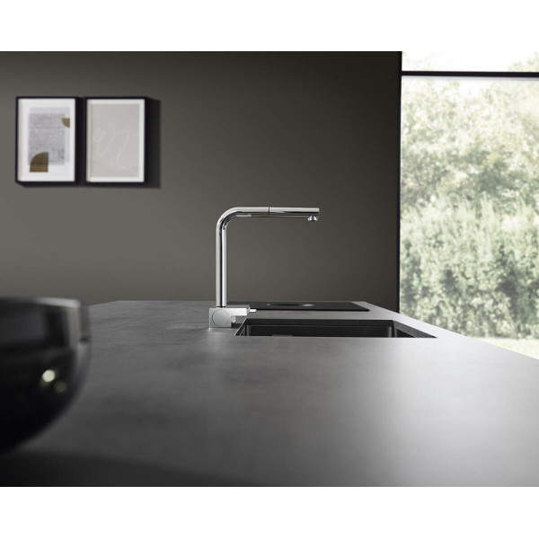 Смеситель для кухни Hansgrohe M81 Aquno Select 250 с выдвижным изливом хром (73836000) Смеситель для кухни Hansgrohe M81 Aquno Select 250 с выдвижным изливом хром (73836000)