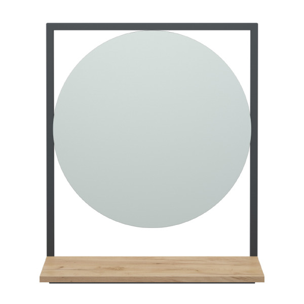 Зеркало Melodia Лофт 600х700 с полочкой (MFR80096ZZ)