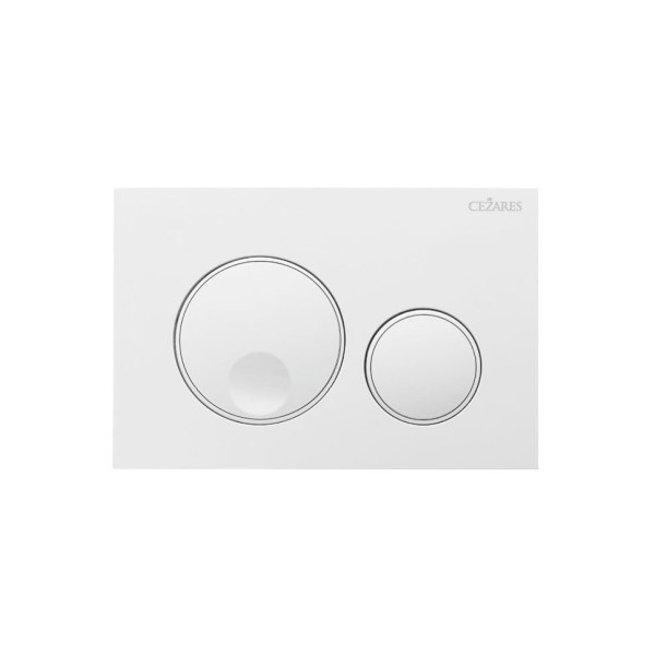 Клавиша смывная Cezares Relax белый глянцевый (RELAX-BTN-BL) Клавиша смывная Cezares Relax белый глянцевый (RELAX-BTN-BL)
