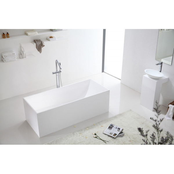 Ванна из искусственного камня Abber Stein 180x76 белая матовая (AS9642-1.8) Ванна из искусственного камня Abber Stein 180x76 белая матовая (AS9642-1.8)