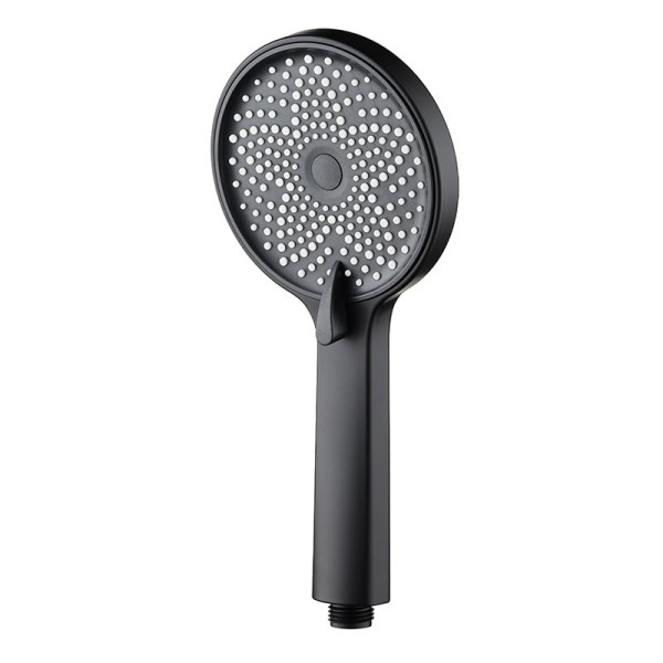 Душевая лейка Melodia Luxe 3 d120 мм чёрная, 3 функции (MKP26313BL_bk)