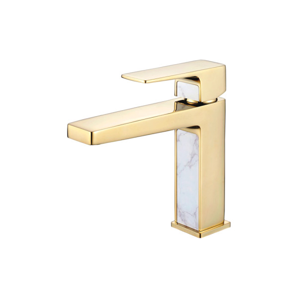 Смеситель для раковины Ledeme золотой (L1073G)
