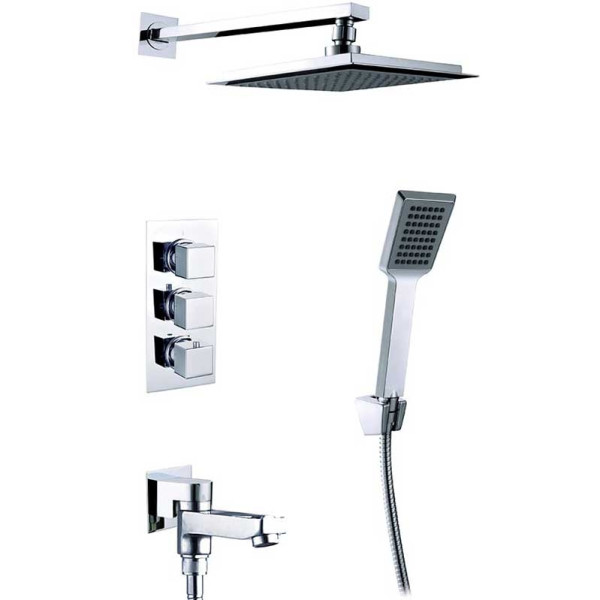 Душевая система Timo Tetra-thermo хром внешняя часть внутреняя часть (SX-0199/00SM) Душевая система Timo Tetra-thermo хром внешняя часть внутреняя часть (SX-0199/00SM)