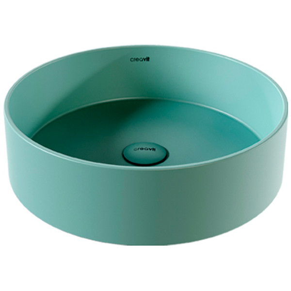 Раковина накладная Creavit Loop 45x45 зеленый (LP145-00NY00E-0000)