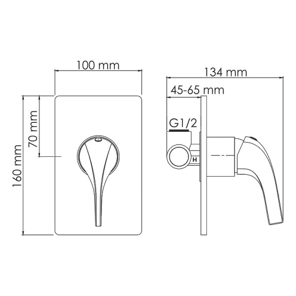 Смеситель для раковины WasserKRAFT золотой (A71573)