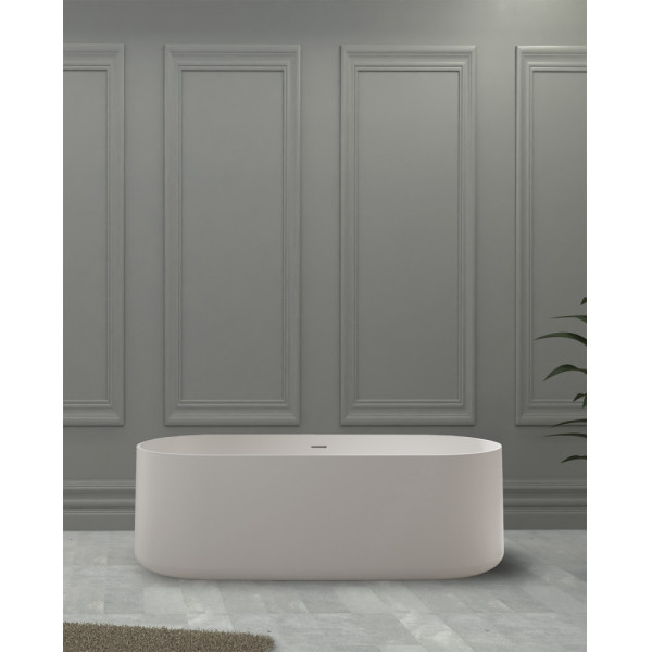 Ванна из искусственного камня Abber Stein 170x75 белая матовая (AS9607)