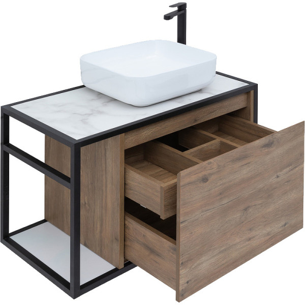 Тумба подвесная Aquanet Nova Lite Loft 75 R дуб рустикальный (00261657)