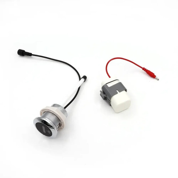 Клапан впускной Vieir бесконтактный кнопка хром-черная (VRQ65)