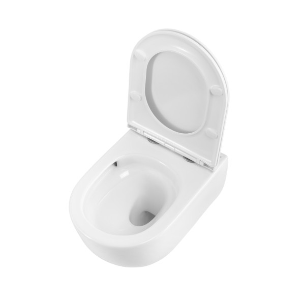 Унитаз подвесной BelBagno Этна безободковый с сиденьем soft close белый (BB008CH-TOR/SC) Унитаз подвесной BelBagno Этна безободковый с сиденьем soft close белый (BB008CH-TOR/SC)