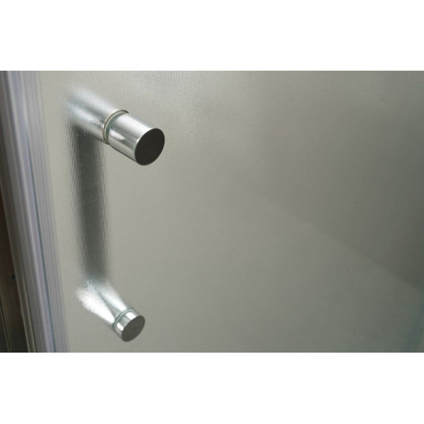 Душевые двери BelBagno UNIQUE 110x190 стекло матовое, профиль хром (UNIQUE-BF-1-110/125-P-Cr)