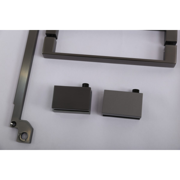 Душевой уголок Cezares Slider 90x100x195 стекло прозрачное, профиль оружейная сталь (SLIDER-AH-1-100-90/100-C-GM)