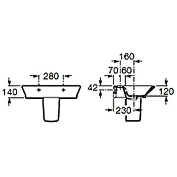 Полупьедестал Roca Gap белый (7337471000) Полупьедестал Roca Gap белый (7337471000)