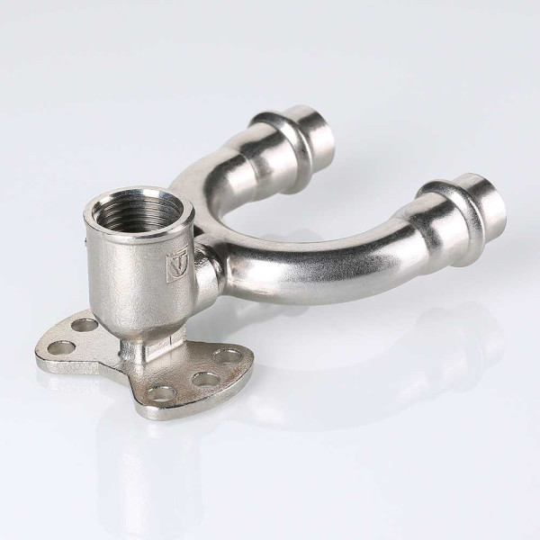 Водорозетка 15*1/2"В проходная Valtec (нерж.ст., пресс) (VTi.954.DI.150415)