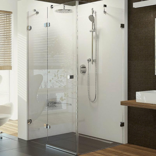 Душевой уголок Ravak Brilliant BSDPS-10/80 80x100x195 стекло прозрачное, профиль хром (0ULA4A0Z1)