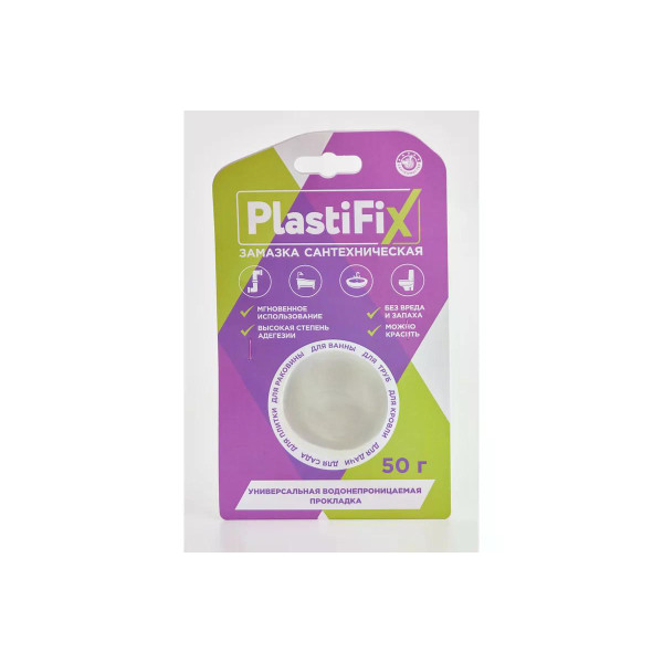 Замазка сантехническая PlastiFix 50 гр банка Регион спецтехно (4630033041549 / 04154) Замазка сантехническая PlastiFix 50 гр банка Регион спецтехно (4630033041549 / 04154)