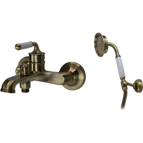Смеситель для ванны и душа Esko Prague с душевым набором бронзовый (PG 54) Смеситель для ванны и душа Esko Prague с душевым набором бронзовый (PG 54)