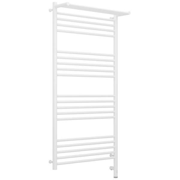 Полотенцесушитель электрический Сунержа Богема 3.0 1200x600 с полочкой провод справа матовый белый (30-5807-1260)