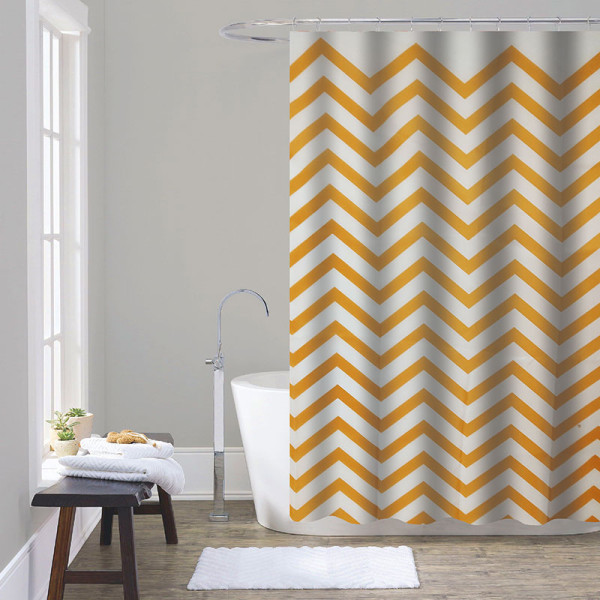 Шторка для ванны текстильная Melodia 180х2000 Оранжевые зигзаги (MZ-167) Шторка для ванны текстильная Melodia 180х2000 Оранжевые зигзаги (MZ-167)