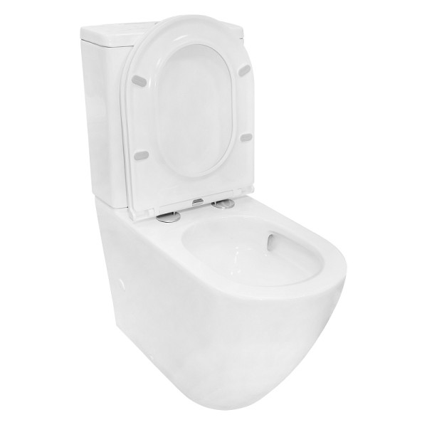 Унитаз напольный Azario Grado с сиденьем с микролифтом белый (AZ-2141 UQ1)