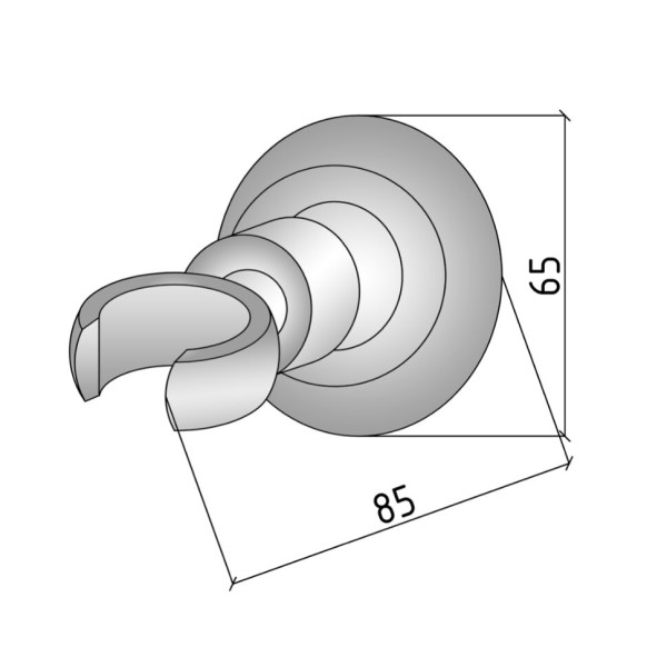 Держатель для ручного душа Boheme Imperiale золото (620)