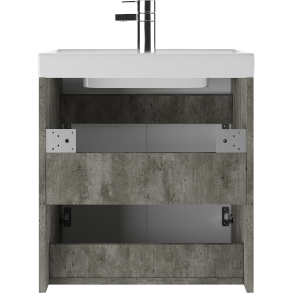 Тумба под умывальник Енисей 50 Мечта без ящика подвесная Бетон Айсберг Домино (DM2334T)