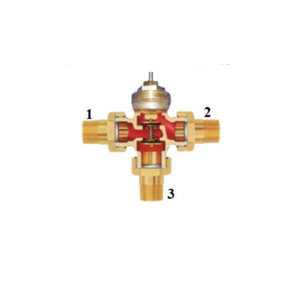 Вентиль термостатический смесительный 3/4" Vieir (М30х1,5) (VR183) Вентиль термостатический смесительный 3/4" Vieir (М30х1,5) (VR183)